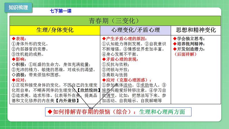 部编版7下道德与法治期末总复习课件04