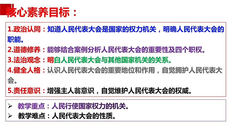 6.1 国家权力机关 课件-2022-2023学年部编版道德与法治八年级下册 (2)第6页