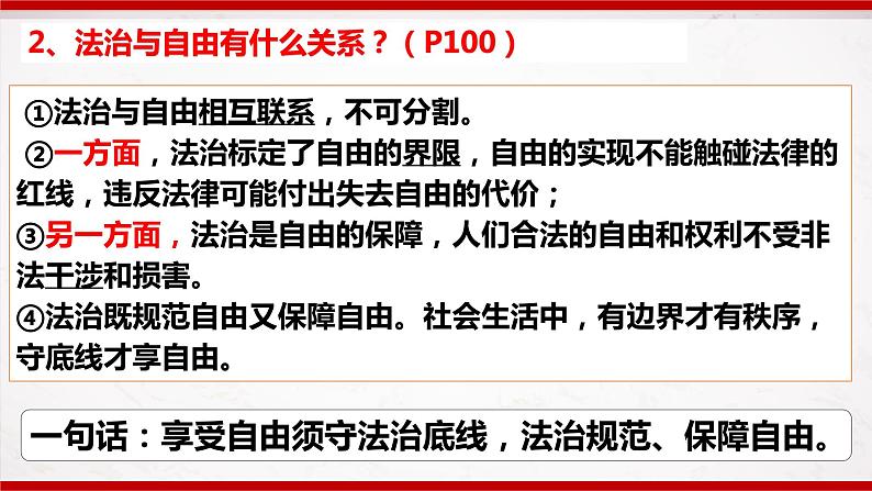 部编版8下道德与法治第四单元崇尚法治精神复习课件第7页