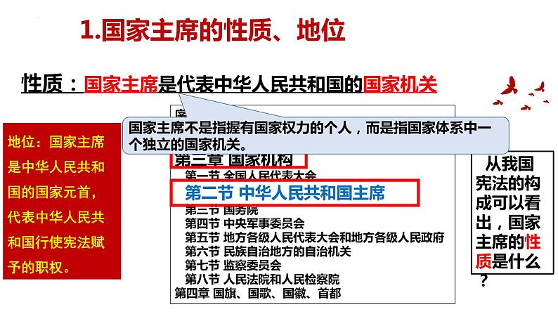 6.2 中华人民共和国主席 课件-2022-2023学年部编版道德与法治八年级下册第5页