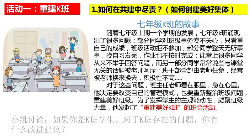 2023年部编版道德与法治七年级下册82 我与集体共成长 课件第4页