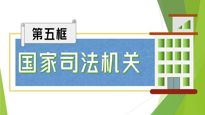 2023年部编版道德与法治八年级下册6.5 国家司法机关课件.第1页