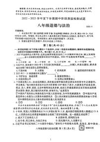 山东省临沂市兰山区+2022-2023学年八年级下学期期中检测道德与法治试题