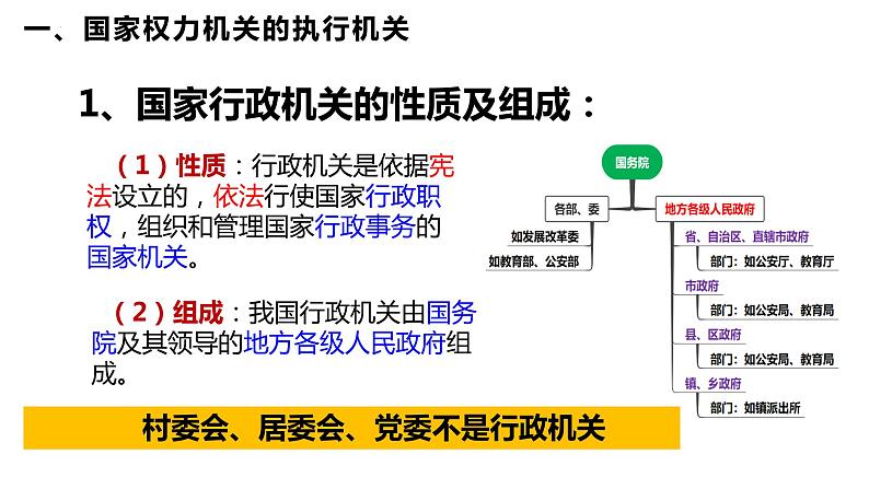 2023年部编版道德与法治八年级下册6.3 国家行政机关 课件07