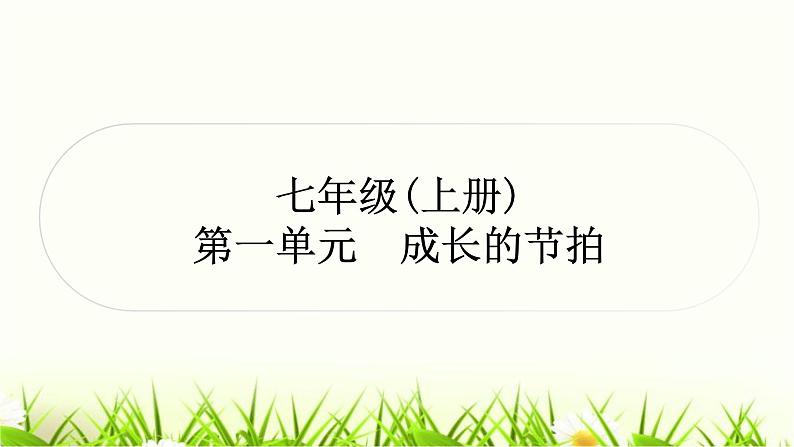 中考道德与法治复习七年级上册第一单元成长的节拍作业课件第1页