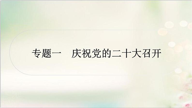 中考道德与法治复习专题一庆祝党的二十大召开教学课件第2页