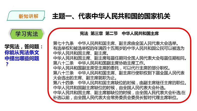 6.2 中华人民共和国主席 课件-2022-2023学年部编版道德与法治八年级下册02