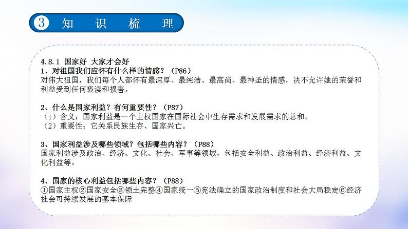 中考道德与法治一轮复习考点讲解与训练课件 维护国家利益（含答案）第5页