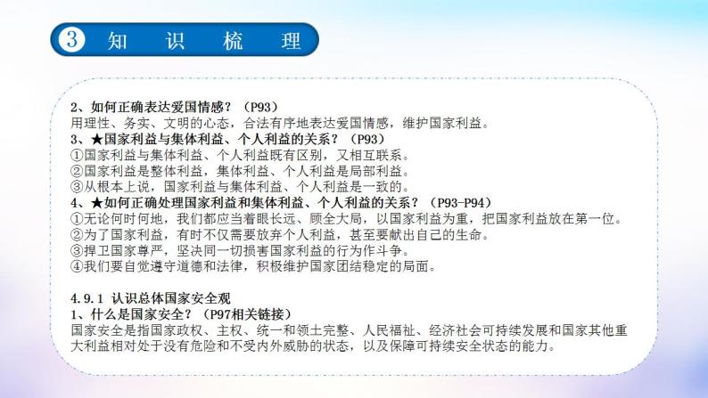 中考道德与法治一轮复习考点讲解与训练课件 维护国家利益（含答案）07