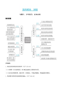 中考道德与法治二轮复习知识梳理与检测 少年担当　走向未来（教师版 ）