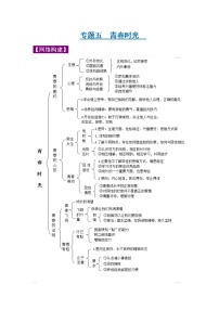 中考道德与法治三轮冲刺 知识点梳理与冲刺练习专题05 青春时光 (含详解)