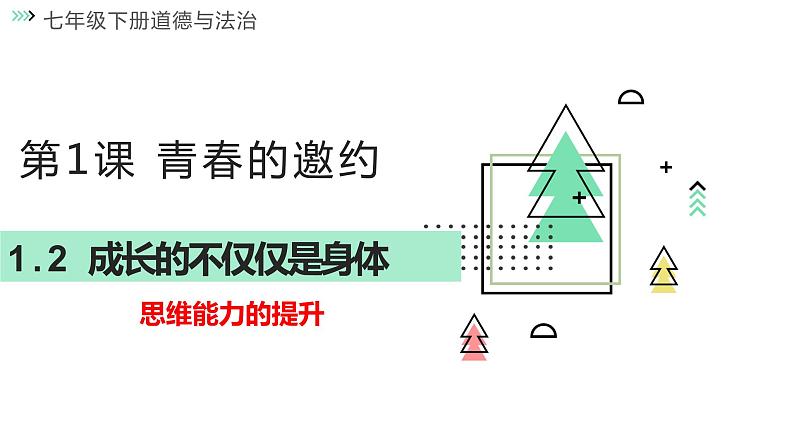 1.2 成长的不仅仅是身体课件第1页