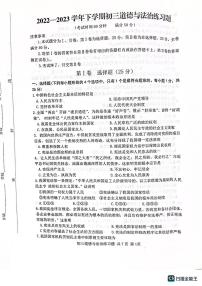 山东泰安市高新区2022-2023学年九年级下学期期中道德与法治试题（pdf版含答案）