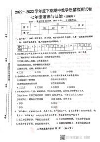 河南省漯河市郾城区2023-2023学年七年级下学期期中教学质量检测道德与法治试卷+