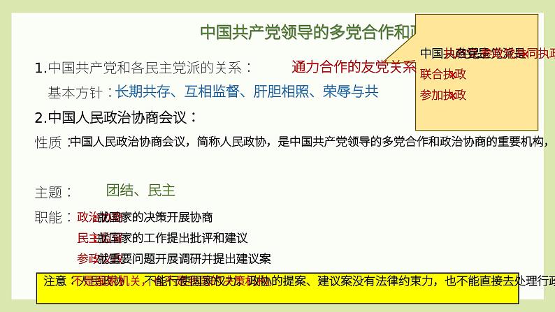 5.2基本政治制度课件第6页