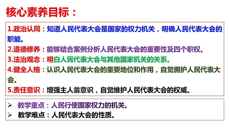 6.1 国家权力机关  课件-2022-2023学年部编版道德与法治八年级下册第4页