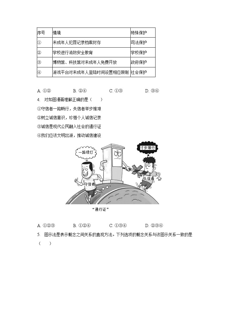 2023年河南省洛阳市洛宁县中考道德与法治一模试卷（含解析）02