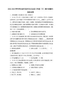 2022-2023学年河北省石家庄市正定县八年级（下）期中道德与法治试卷（含解析）