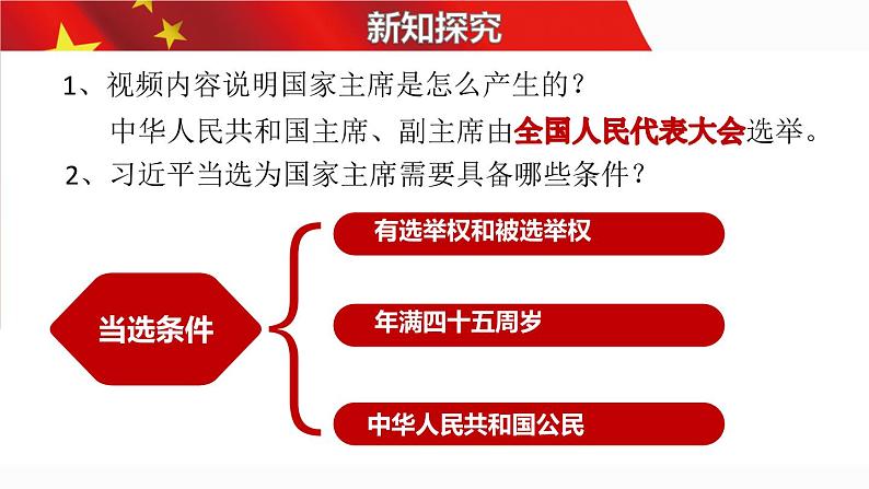 6.2中华人民共和国主席 课件-2022-2023学年部编版道德与法治八年级下册第7页