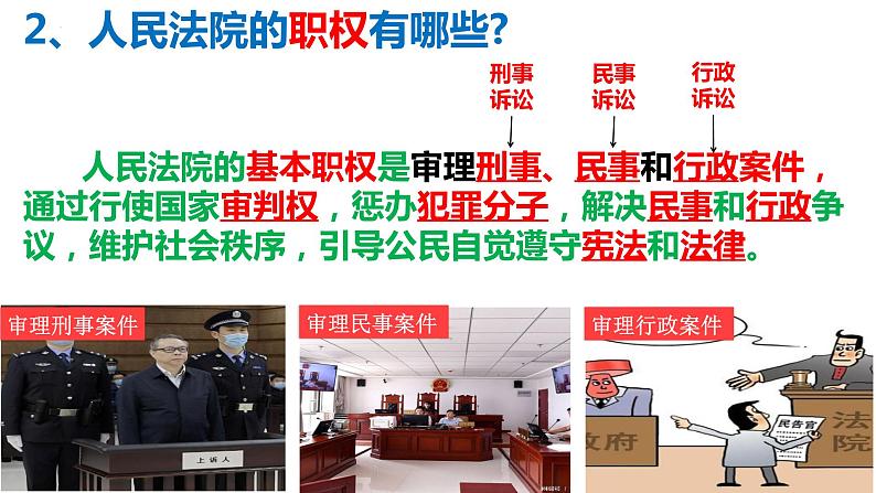 6.5 国家司法机关 课件-2022-2023学年部编版道德与法治八年级下册 (3)第3页