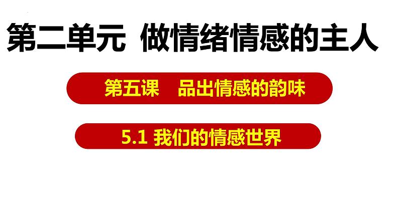 5.1 我们的情感世界 课件 2022-2023学年部编版道德与法治七年级下册第3页