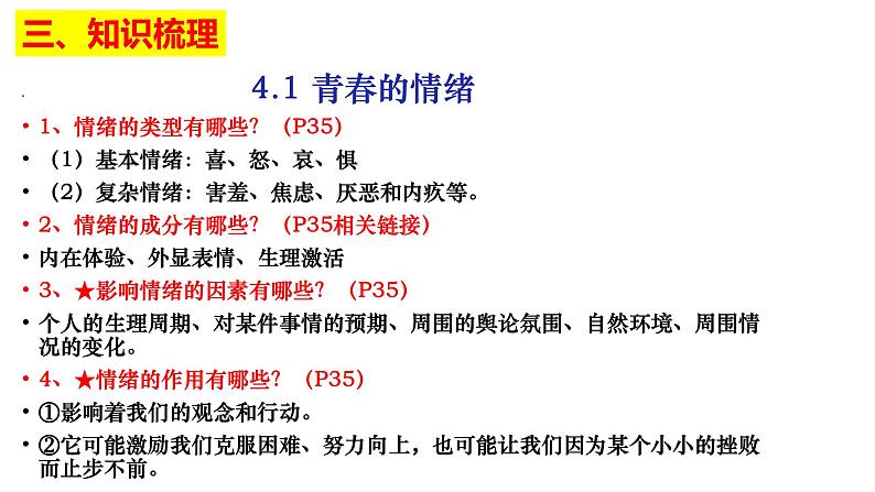 第二单元 做情绪情感的主人  复习课件 2021-2022学年部编版道德与法治七年级下册第5页