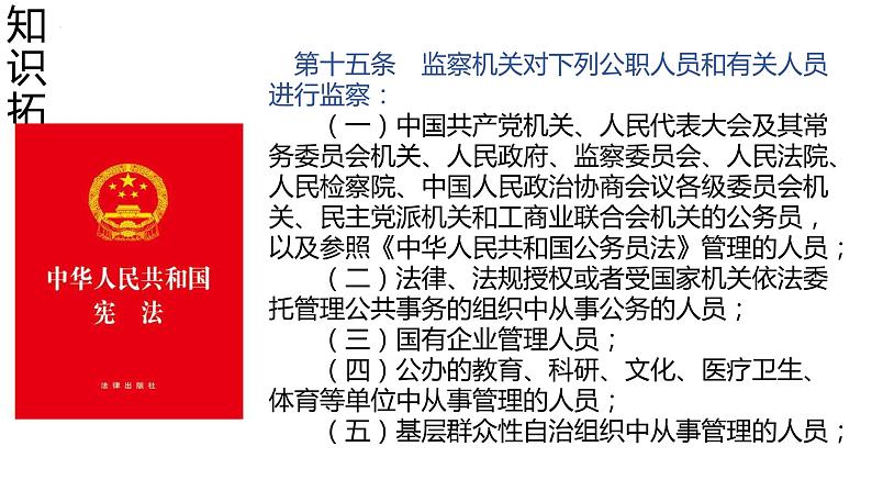 6.4 国家监察机关 课件-2022-2023学年部编版道德与法治八年级下册 (1)第6页