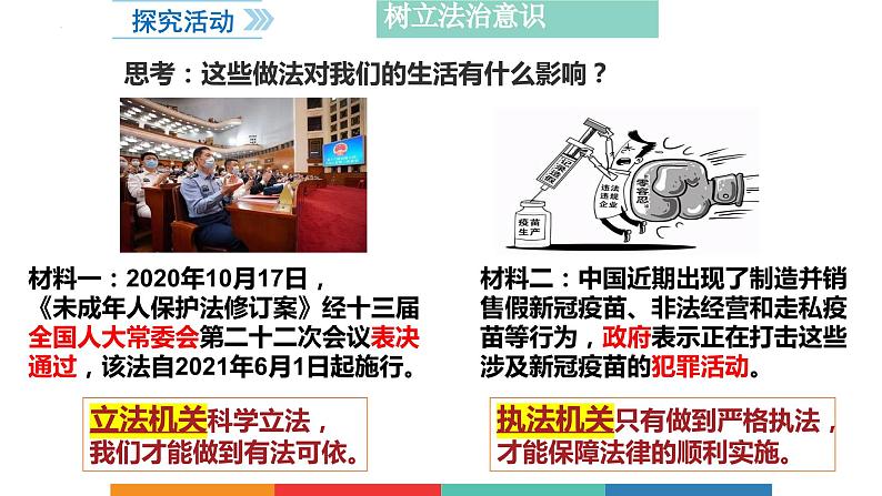 10.2 我们与法律同行 课件-2022-2023学年部编版道德与法治七年级下册 (1)第6页