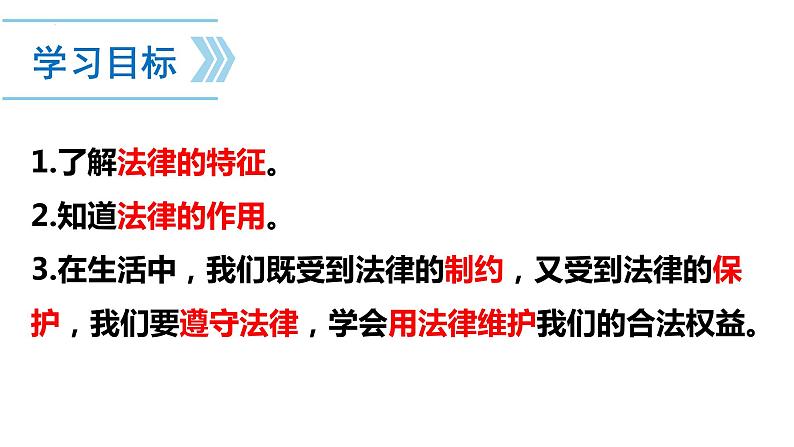 2022-2023学年部编版道德与法治七年级下册9.2 法律保障生活 课件第2页