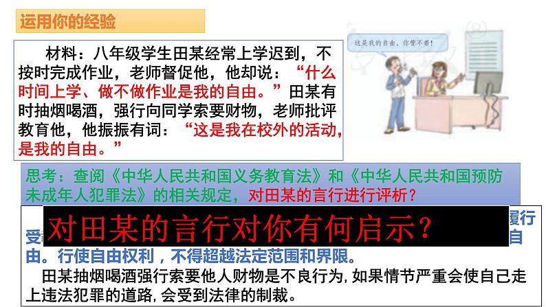 2022-2023学年部编版道德与法治八年级下册7.2 自由平等的追求课件第6页