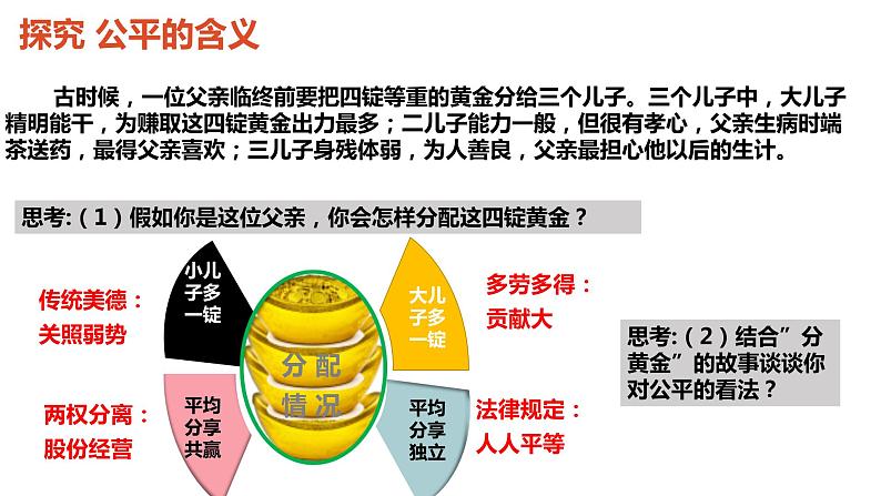 2022-2023学年部编版道德与法治八年级下册8.1 公平正义的价值 课件05