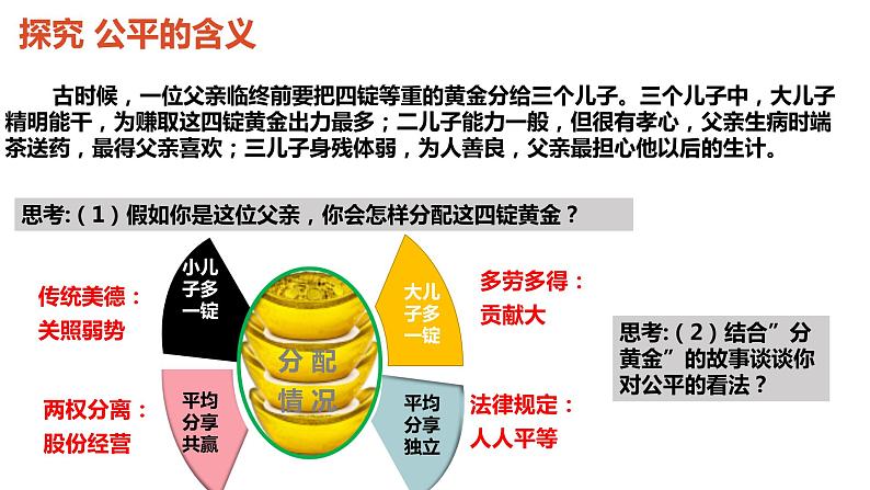 2022-2023学年部编版道德与法治八年级下册8.1 公平正义的价值 课件06