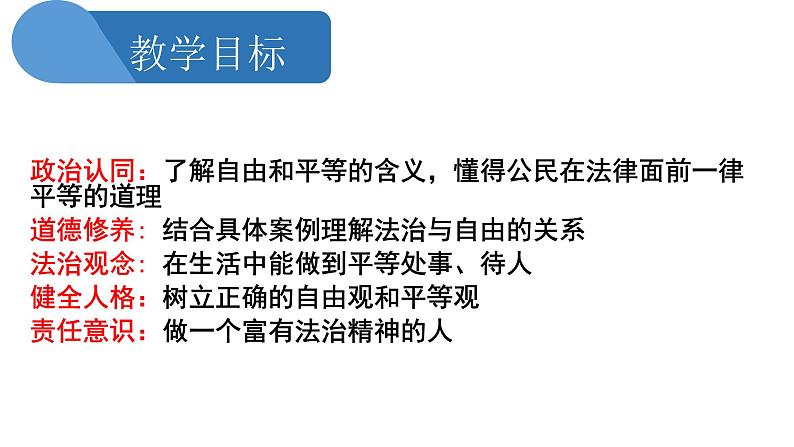 2022-2023学年部编版道德与法治八年级下册7.1 自由平等的真谛 课件第2页