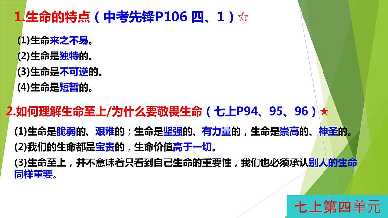 2023年中考二轮道德与法治复习 熟读熟记知识清单课件PPT第1页