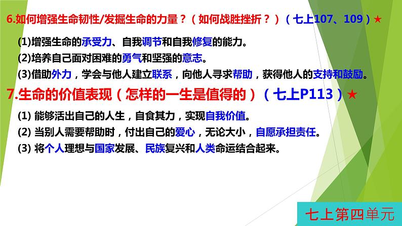 2023年中考二轮道德与法治复习 熟读熟记知识清单课件PPT第4页