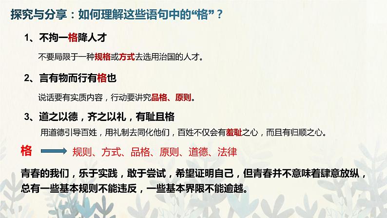 3.2 青春有格课件第7页