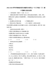 2022-2023学年河南省洛阳市偃师市首阳山一中八年级（下）期中道德与法治试卷（含解析）