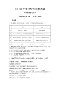 四川省成都市高新区2022-2023学年七年级下学期期末学业质量检测道德与法治试题