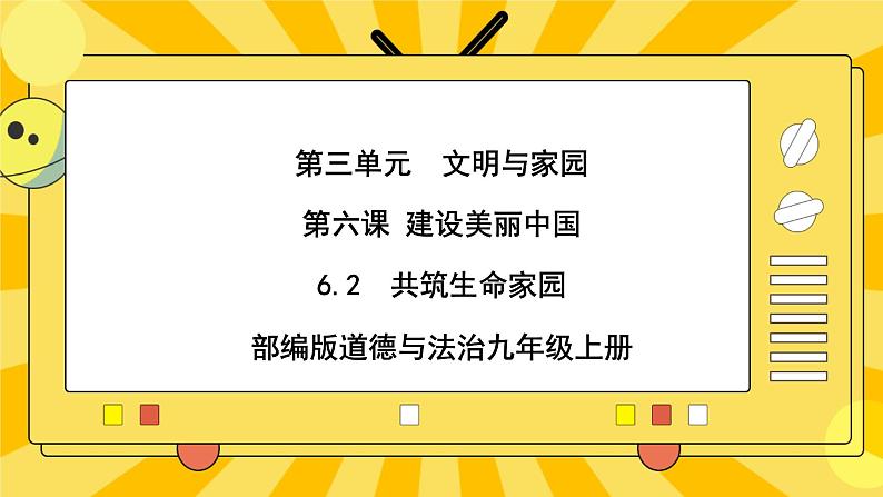 【核心素养】部编版道德与法治九年级上册6.2 共筑生命家园 课件+视频素材01