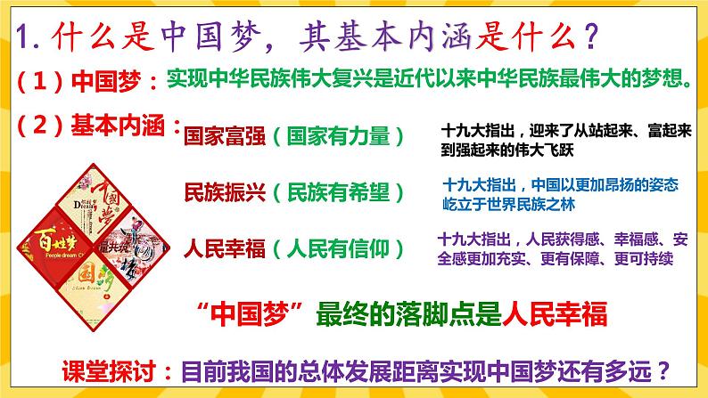 【核心素养】部编版道德与法治九年级上册 8.1 我们的梦想 课件+视频素材07