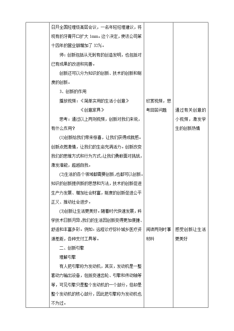 人教部编版道德与法治九年级上册2.1 创新改变生活 课件+教案+素材02