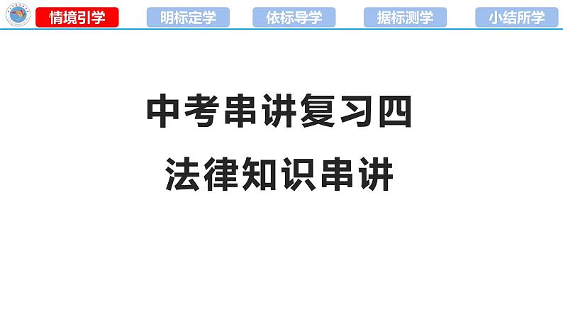 2023年中考道德与法治专题复习课件：法律知识串讲第1页