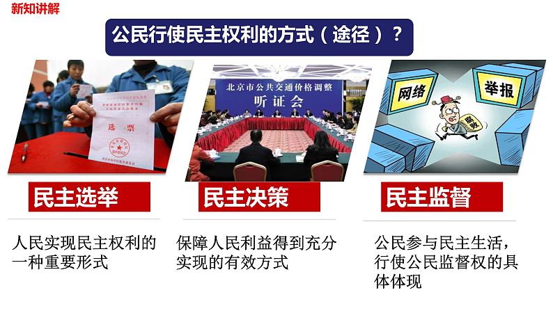 3.2 参与民主生活+课件-2022-2023学年部编版道德与法治九年级上册06