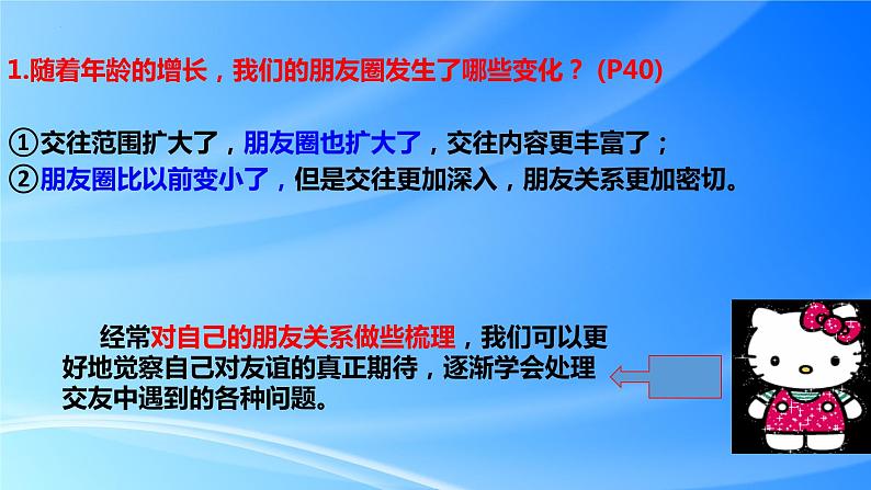 4.1 和朋友在一起 课件-2022-2023部编版道德与法治七年级上册第8页