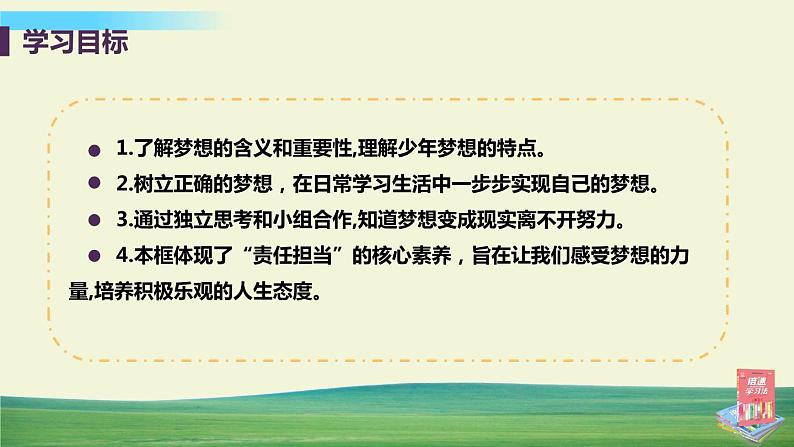 道德与法治七年级上册第一课 中学时代 第二框 少年有梦课件+教案+习题课件+预习题+课后作业03