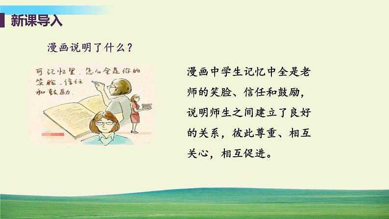 道德与法治七年级上册第六课 师生之间 第二框 师生交往课件+教案+习题课件+预习题+课后作业05