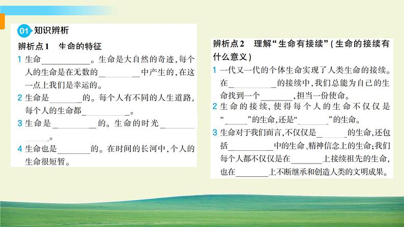 道德与法治七年级上册第四单元 生命的思考专题 5 感悟生命课件PPT第2页