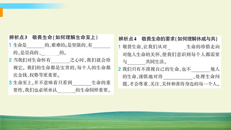 道德与法治七年级上册第四单元 生命的思考专题 5 感悟生命课件PPT第3页