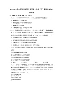 河南省洛阳市伊川县2022-2023学年七年级下学期7月期末道德与法治试题（含答案）