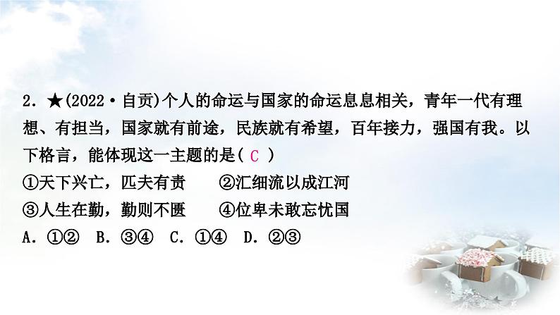 中考道德与法治复习九年级下册3第三单元走向未来的少年课件03